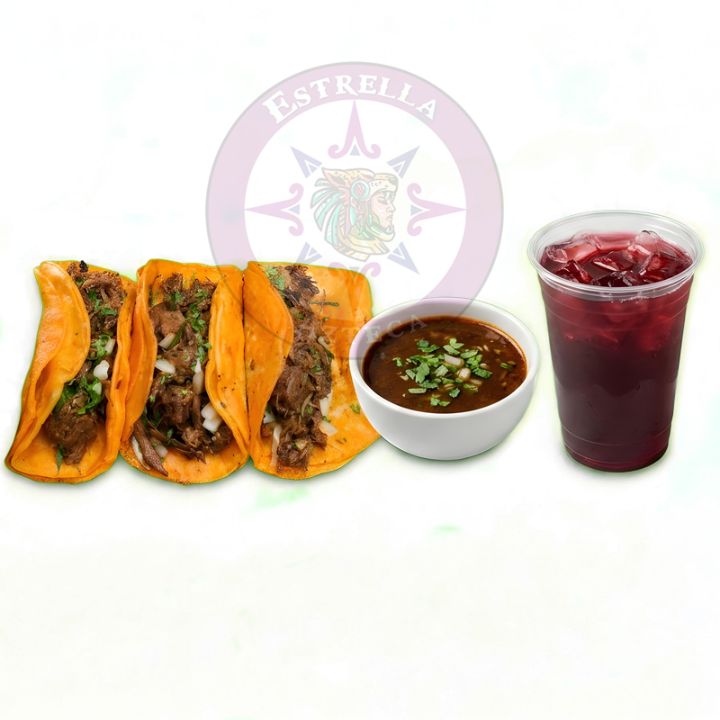 3 Regular Size Birria Tacos